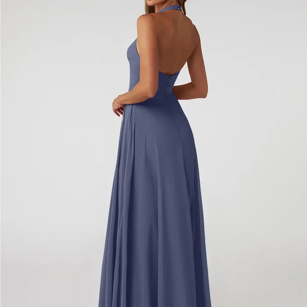 Azazie Tessie Dress Stormie - Picture 2 of 6